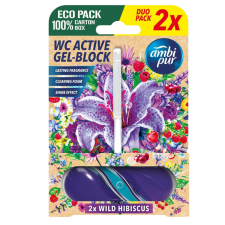 BlueSun Ambi Pur Wild Hibiscus aktív WC illatosító 2x45g illatosító, légfrissítő