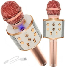 Bluetooth Karaoke mikrofon rosegold színű WS-858 játékhangszer