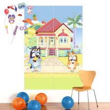 Bluey fali dekorációs szett 4 db-os fotókellékekkel party kellék