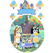  Bluey mese tortaostya, A4 alapvető élelmiszer