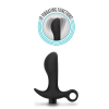 Blush Novelties Anal Adventures Prostate Massager 01 - szilikon, akkus, vízálló prosztata vibrátor - 10,8 cm (fekete)