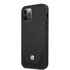 BMW Apple iPhone 12/12 Pro BMW BMHCP12MRCDPK Bőr Hátlap - Fekete tok és táska