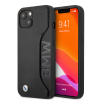 BMW Apple iPhone 13 Mini BMW BMHCP13SRCSWK Bőr Hátlap - Fekete