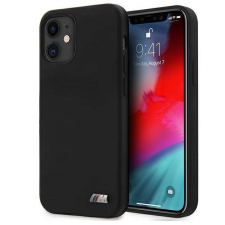 BMW BMHCP12SMSILBK iPhone 12 mini 5,4&quot; fekete szilikon keménytok M Collection tok és táska
