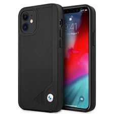BMW BMHCP12SRCDPK iPhone 12 mini 5,4 "fekete hottok bőr deboss tok és táska