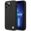 BMW BMHCP15XSILBK iPhone 15 Pro Max 6.7" fekete szilikon fém logó tok