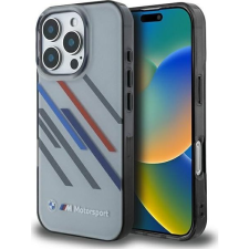 BMW BMHCP16L23HTRAG Motosport IML Random Stripes Tok iPhone 16 Pro - Szürke (BMW736) tok és táska