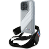 BMW BMHCP16X23PSCCG M Edition Carbon Stripe & Strap Keménytok iPhone 16 Pro Max - Szürke (BMW762)