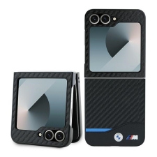 BMW BMHCZF622NBCK Carbon Blue Line tok Samsung Galaxy Z Flip6 F741 - fekete tok és táska