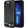 BMW CG MOBILE BMW LEATHER CARBON műanyag telefonvédő (karbon minta) FEKETE Apple iPhone 13 Pro Max (BMHCP13X22NBCK) (BMW475)