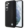 BMW Etui BMW BMHCS23M22RDPK Samsung Galaxy S23+ S916 fekete keménytok bőr texturált és csíkos bőrrel