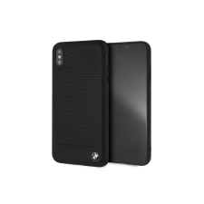 BMW Hardcase Apple iPhone XS Max Szilikon Hátlap Tok - Fekete perforált (BMHCI65PEBOBK) tok és táska