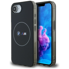 BMW IML Metal White Circle Apple iPhone 16e MagSafe hátlap tok, fekete tok és táska