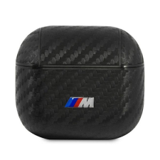 BMW PU Carbon M Collection Apple AirPods 3 szilikon tok, fekete fülhallgató, fejhallgató tok