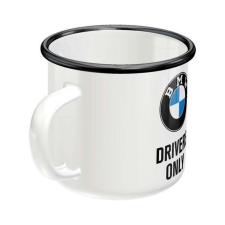 BMW "DRIVERS ONLY" zománcbögre bögrék, csészék