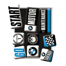 BMW RETRO BMW Start - Mágnes szett hűtőmágnes