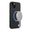 BMW Silicone Signature Logo Magsafe Apple iPhone 14 Plus hátlap tok, fekete