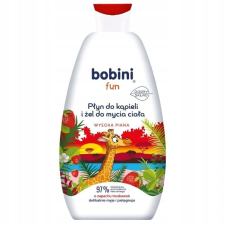 Bobini Fun Fruzsia Illatú Fürdő és Testmosó Gél 500ml babafürdető, babasampon