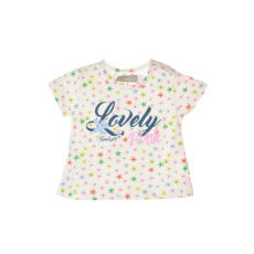 boboli lány Póló - Virág #törtfehér-rózsaszín