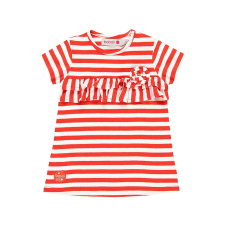 Boboli piros/fehér csíkos lány ruha – 86 cm lányka ruha