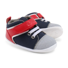 Bobux Kék - piros fűzős magasszárú kiscipő - 21 (15-27 hó) gyerek cipő