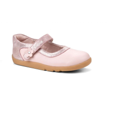 Bobux Rózsaszín csillámos virágos nyitott kiscipő - 23 (2 éves) gyerek cipő