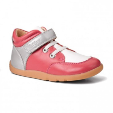 Bobux Rózsaszín-fehér magasszárú tépőzáras kiscipő - 29 (4-5 éves) gyerek cipő