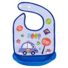 Bocioland Bociland Műanyag Zsebes Előke - Kék Autó előke