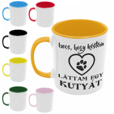 Bocs, hogy késtem láttam egy kutyát - Színes Bögre bögrék, csészék