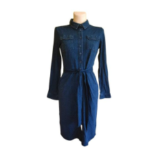  Boden sötétkék pöttyös női ingruha (méret: 36/S)