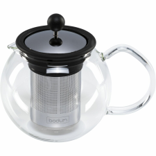 Bodum ASSAM Üveg Teáskanna 0,5L - Fekete / Inox (1765005) vízforraló és teáskanna