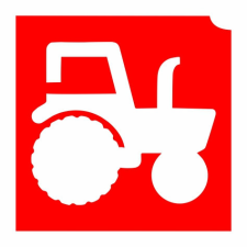 Body Deco 4x4cm Csillámtetoválás sablon Traktor 18 csillámtetoválás