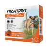 Boehringer Ingelheim 3 tablettánként : FRONTPRO® rágótabletta kutyáknak (>4–10 kg) 28,3 mg; 1db tabletta , A fotó illusztráció