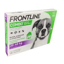 Boehringer Ingelheim 3ampullánként : Frontline combo kutya L 20-40kg. 1db ampulla , 3ampulla vagy többszöröse kérhető élősködő elleni készítmény kutyáknak