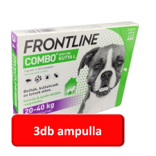 Boehringer Ingelheim Frontline combo kutya L 20-40kg. 3db ampulla élősködő elleni készítmény kutyáknak
