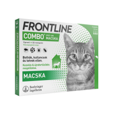 Boehringer Ingelheim Frontline Combo macska 3db ampulla Hatóanyag: Fipronil ,S-Metopren élősködő elleni készítmény macskáknak