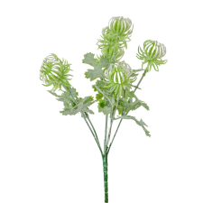  Bogáncs csokor 7v. krém M32cm 24db/# dekorációs kellék