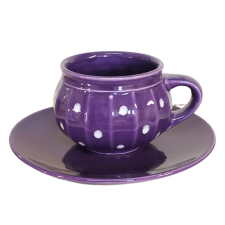 BögeManufaktúra Csupor bögre és reggeliző tányér lila bögrék, csészék