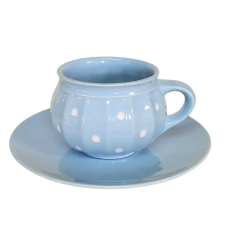 BögeManufaktúra Csupor bögre és reggeliző tányér pasztel kék bögrék, csészék