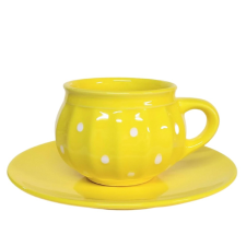 BögeManufaktúra Csupor bögre és reggeliző tányér sárga bögrék, csészék