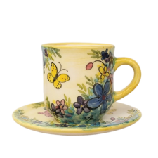 BögeManufaktúra Kékek kávés bögre és kistányér bögrék, csészék