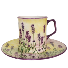 BögeManufaktúra Levendula bögre és reggeliző tányér bögrék, csészék