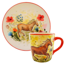 BögeManufaktúra Ló bögre és reggeliző tányér bögrék, csészék