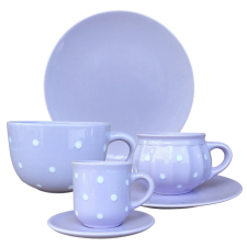 BögeManufaktúra Reggeliző nagy szett pasztel lila bögrék, csészék