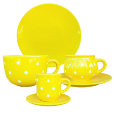 BögeManufaktúra Reggeliző nagy szett sárga bögrék, csészék