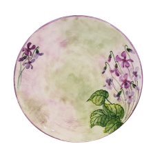 BögeManufaktúra Reggelizős tányér Ibolya tányér és evőeszköz