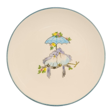 BögeManufaktúra Szerelmes madárpár reggeliző tányér tányér és evőeszköz