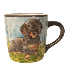 BögeManufaktúra Tacskó hosszú szőrű kutyás bögre bögrék, csészék