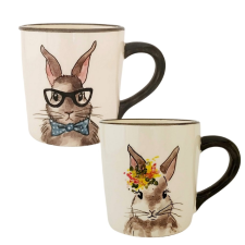 BögeManufaktúra Valentin napi nyuszifiú és nyuszilány bögre bögrék, csészék