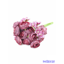  Boglárka 5 szálas köteg apró virágokkal 29 cm - Mályva dekoráció